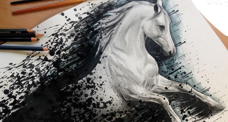 730x392 Beautiful Horse Drawings, Art Ideas Design Trends - Beautiful Horse Sketches