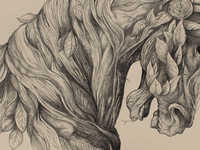 400x300 Idora Park By Dave Mottram - Beautiful Horse Sketches