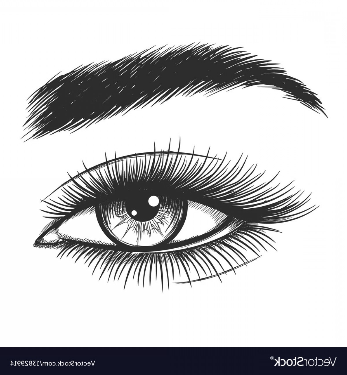 1200x1296 Beautiful Lady Eye Sketch Vector Shopatcloth - Beautiful Lady Sketch