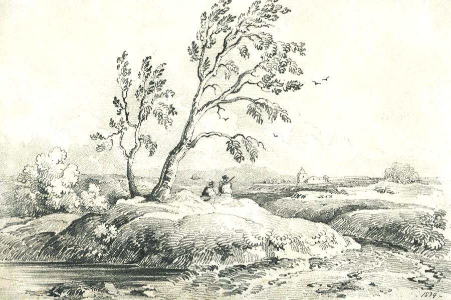 900x600 Beautiful Landscape Sketches Beautiful Beach Landscape Drawing - Beautiful Landscape Sketches