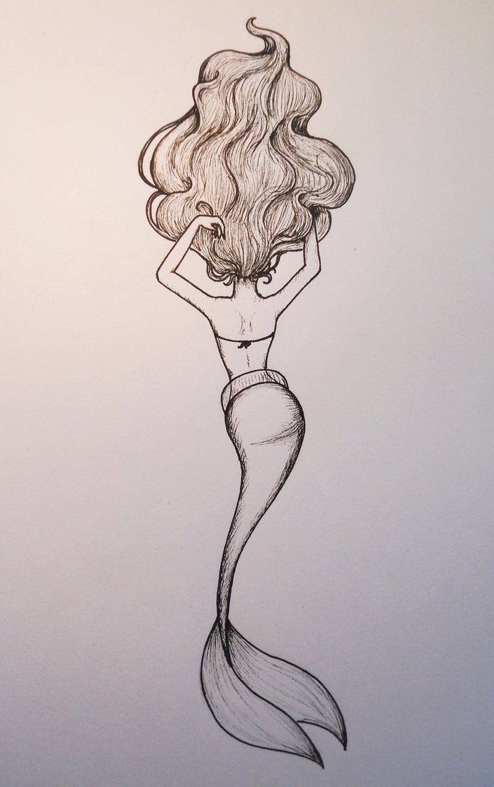 708x1127 Beautiful Mermaid Sketch Easy Mermaid Drawing At Getdrawings - Beautiful Mermaid Sketches