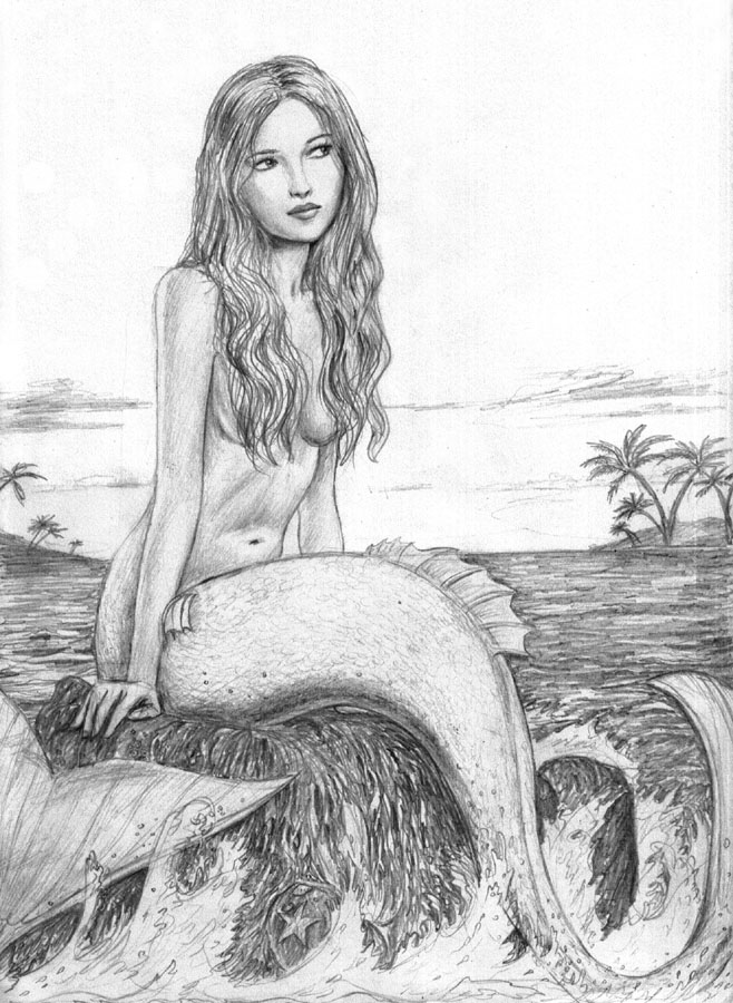 658x900 Small World Mermaid By Dashinvaine - Beautiful Mermaid Sketches
