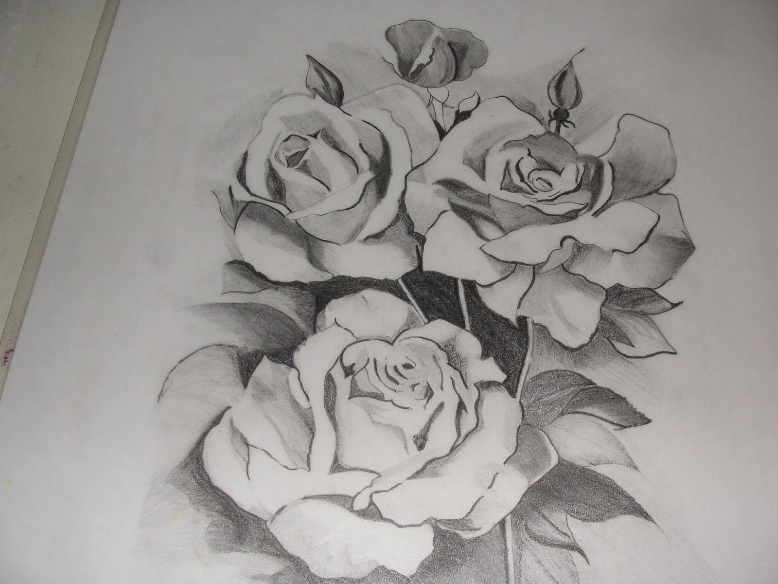 1600x1200 Pencil Drawing Rose Sketch Flower Pretty - Beautiful Rose Sketch