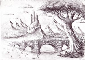 300x210 Beautiful Scenery Pictures For Pencil Drawing Beautiful Scenery - Beautiful Scenery Sketch