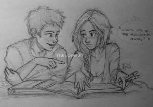 300x210 Cartoon Sketch Girl Boy Loving Girl - Beautiful Sketch Art