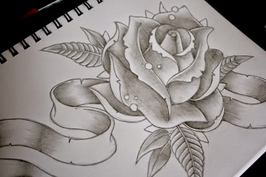 518x345 Top 13 Flowers Sketches - Beautiful Sketches Of Flowers