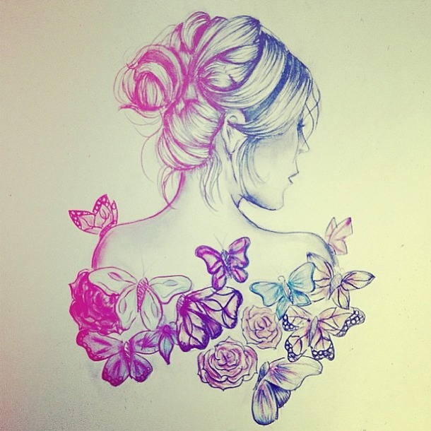 610x610 Beautiful Flower Drawings - Beautiful Sketches Of Flowers