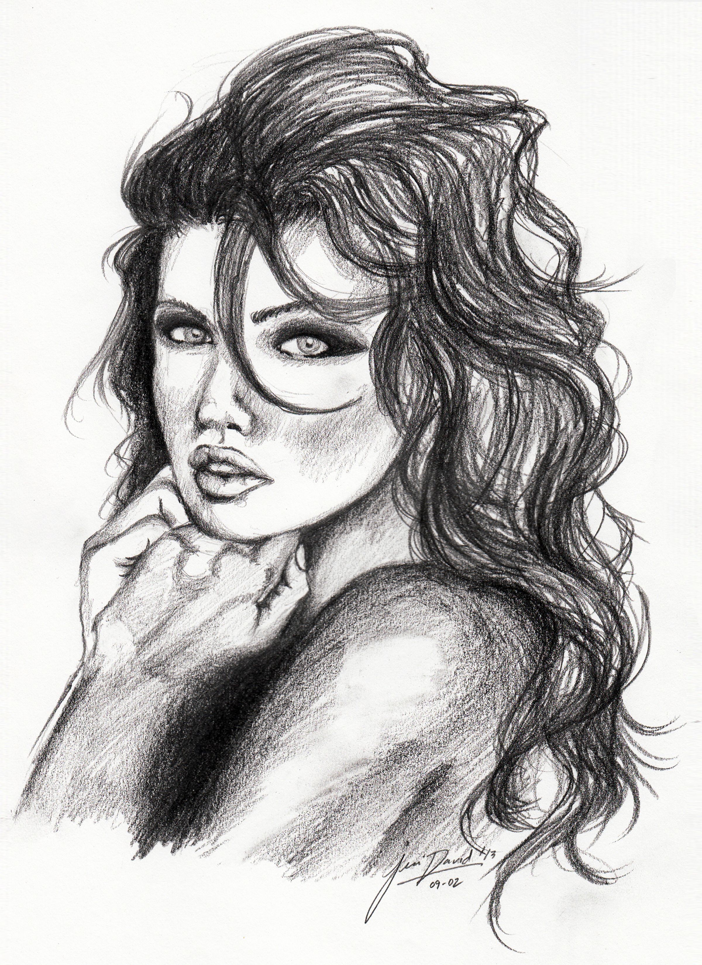 Beautiful Woman Sketch at Explore collection of