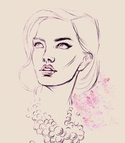 179x204 Free Portrait Of Beautiful Woman Clipart And Vector Graphics - Beautiful Woman Sketch