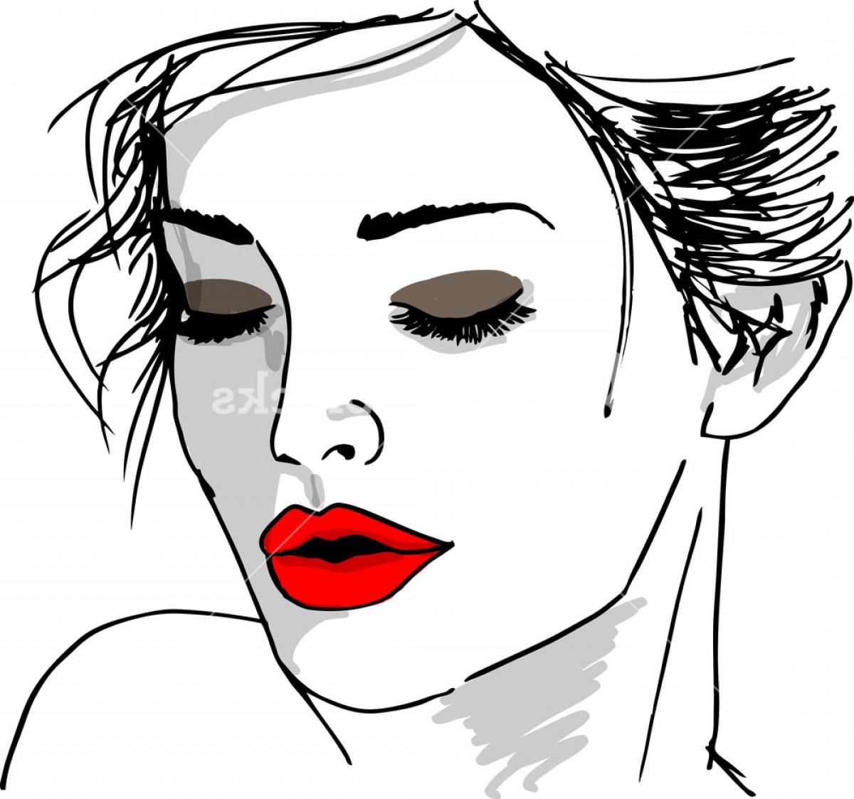1200x1123 Sketch Of Beautiful Woman Face Vector Illustration Bpdghlbzjgot - Beautiful Woman Sketch Images