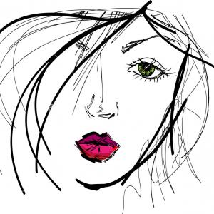 300x300 Sketch Of Beautiful Woman Face Vector Illustration Rdxenrmdwjgovc - Beautiful Woman Sketch Images