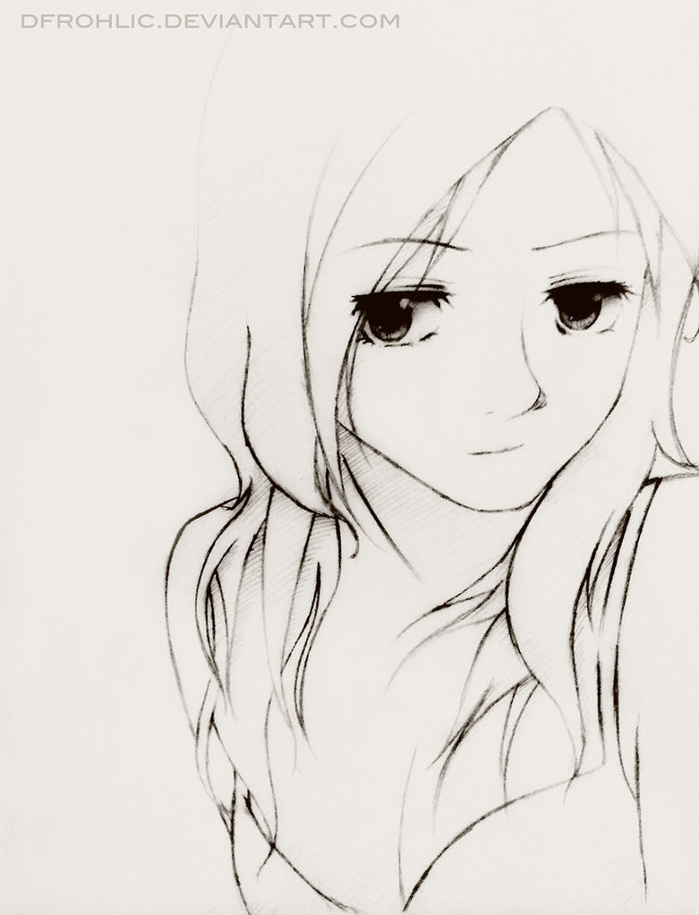 781x1023 Beautiful Anime Woman Sketch Beautiful Anime Sketches Beautiful - Beautiful Woman Sketch Images