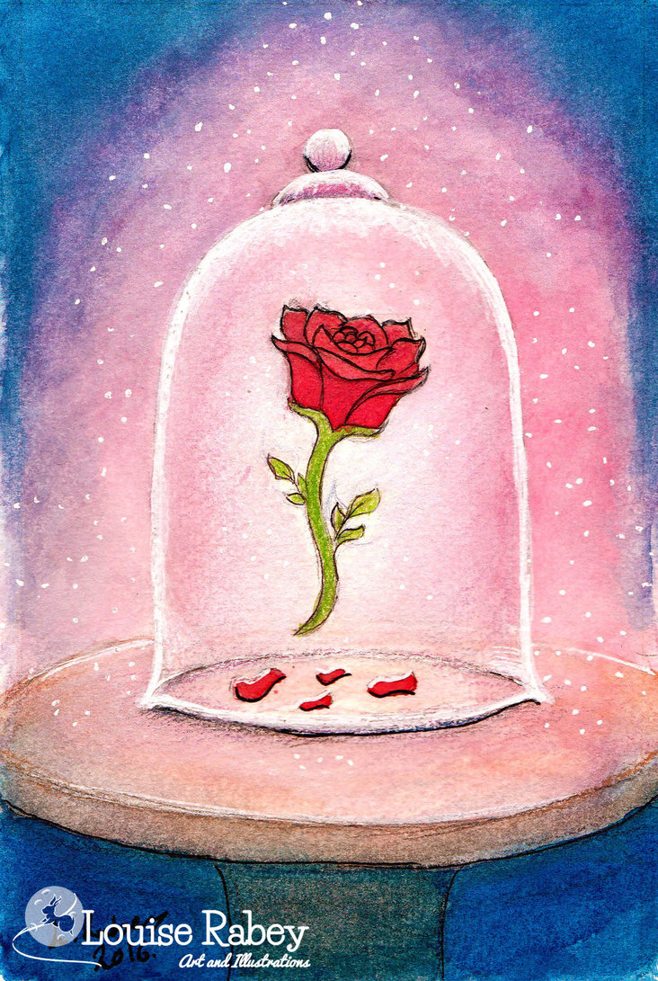 Beauty And The Beast Rose Sketch at PaintingValley.com Explo