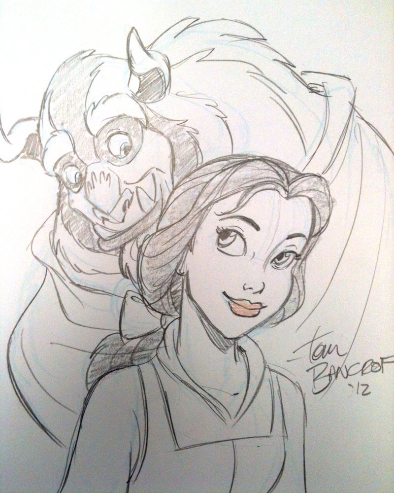 800x1000 Beauty And The Beast Sketch By Tombancroft - Beauty And The Beast Sketch