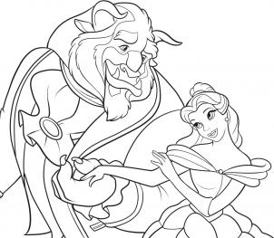 302x263 How To Draw How To Draw Beauty And The Beast - Beauty And The Beast Sketch