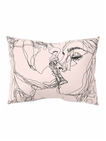 360x480 Buy 1 Pc Bed Pillow Sketch Style Sweet Couple Icon Pattern Double - Bed Sketch