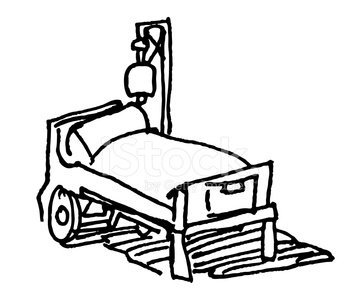 360x300 Hospital Bed Sketch Stock Vectors - Bed Sketch