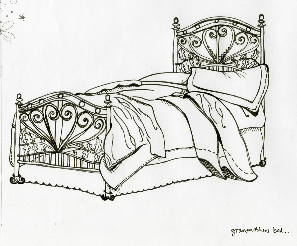 1024x848 Bed Sketch Diablo Rose - Bed Sketch