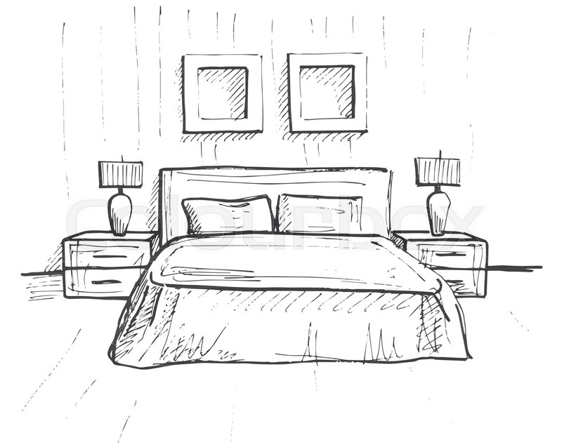 Bedroom Sketch at Explore collection of Bedroom Sketch