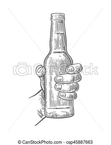 359x470 Beer Clipart Sketch - Beer Bottle Sketch