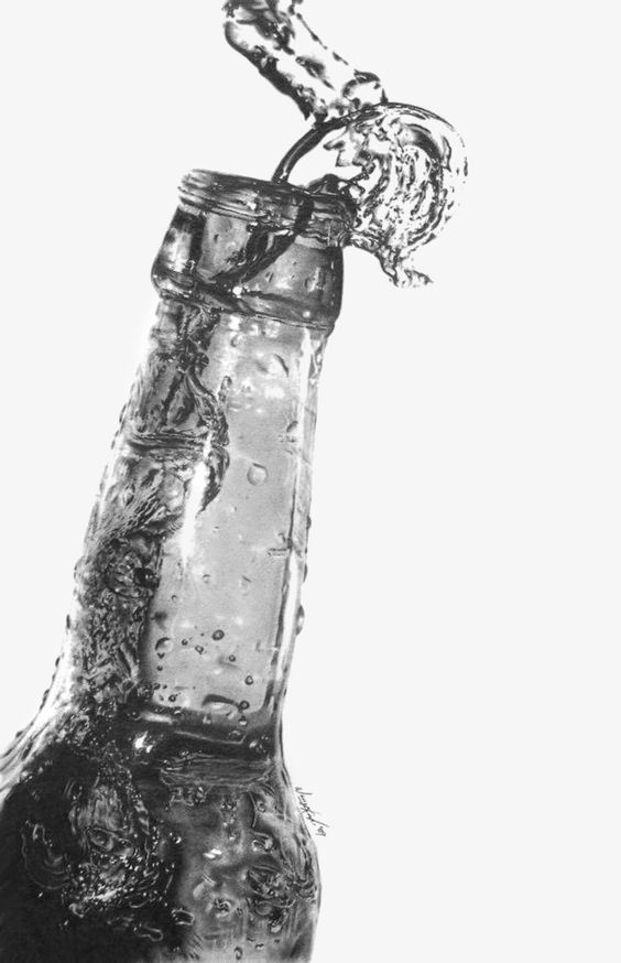 564x874 Sketch Beer Bottles, Beer Clipart, Bottled Beer, Black And White - Beer Bottle Sketch