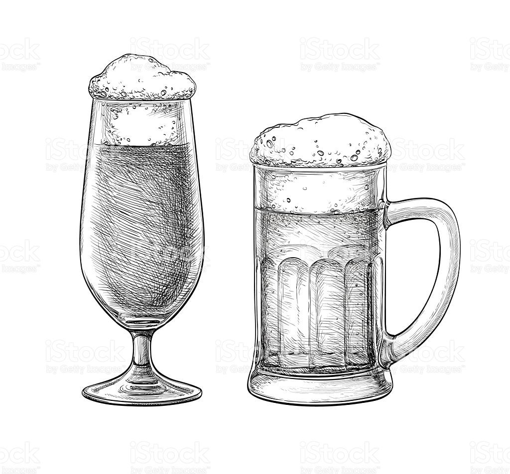 Beer Glass Sketch at Explore collection of Beer