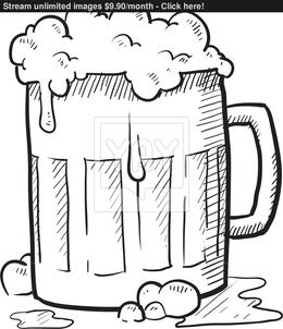 260x302 Download Beer Glass Sketch Clipart Beer Glasses Drawing - Beer Glass Sketch