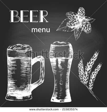 450x470 Drawn Beer Sketch - Beer Glass Sketch