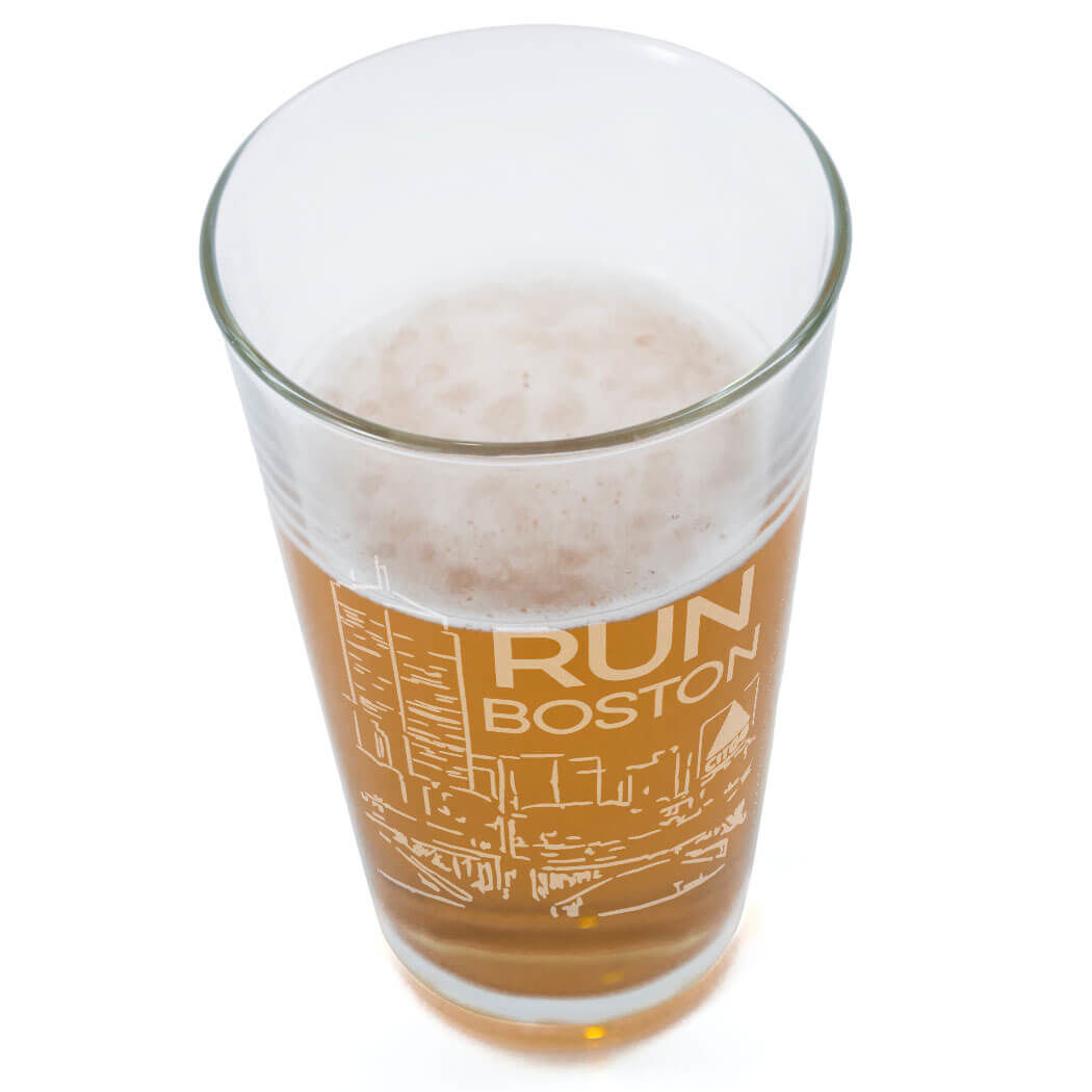 1050x1050 Running 16 Oz Beer Pint Glass - Beer Glass Sketch