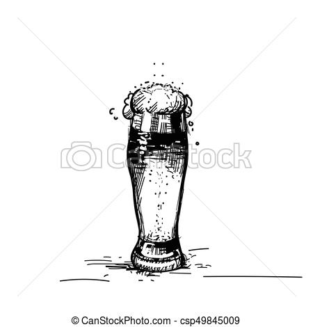 450x470 Beer Glass Icon Sketch Mug Oktoberfest Festival Banner... Vector - Beer Mug Sketch