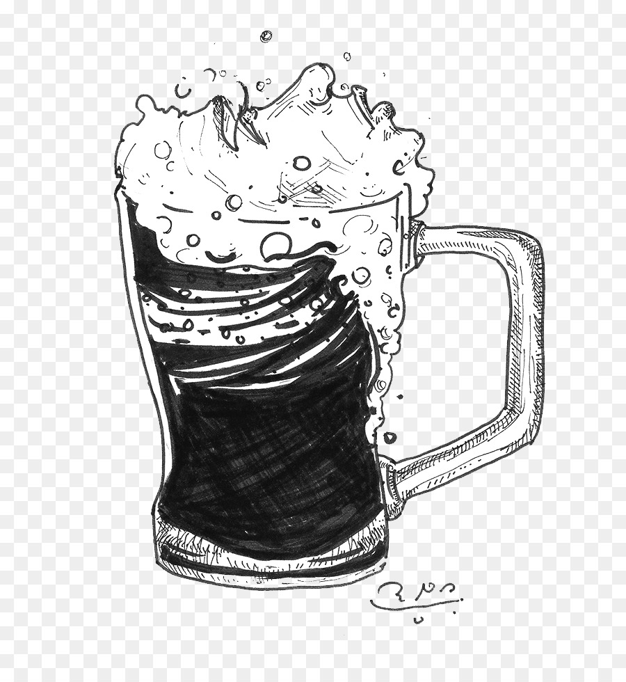 900x980 Mug Cup Sketch - Beer Mug Sketch
