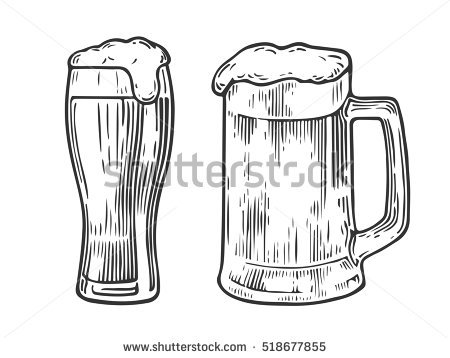 Beer Mug Sketch at PaintingValley.com | Explore collection of Beer Mug ...