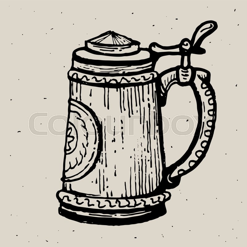 800x800 Retro Style Beer Mug Or Glass Engraving. Local Brewery. Vintage - Beer Mug Sketch
