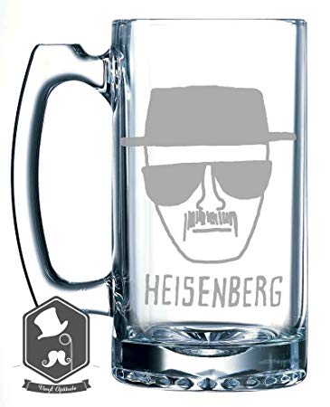 365x450 Breaking Bad Heisenberg Police Sketch Inspired 25 Oz - Beer Mug Sketch