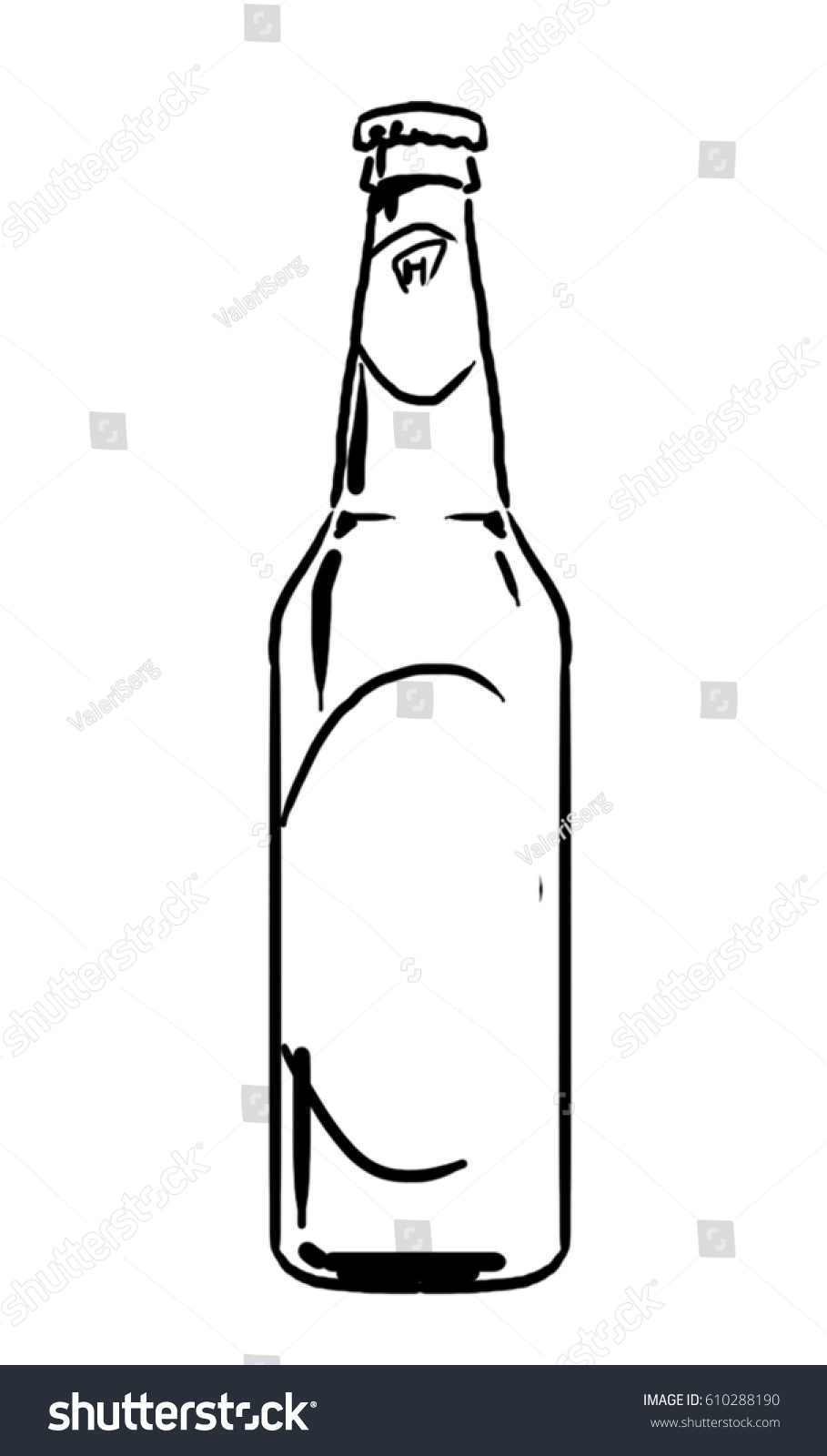 Unique How To Draw A Beer Bottle Easy Step By Step
