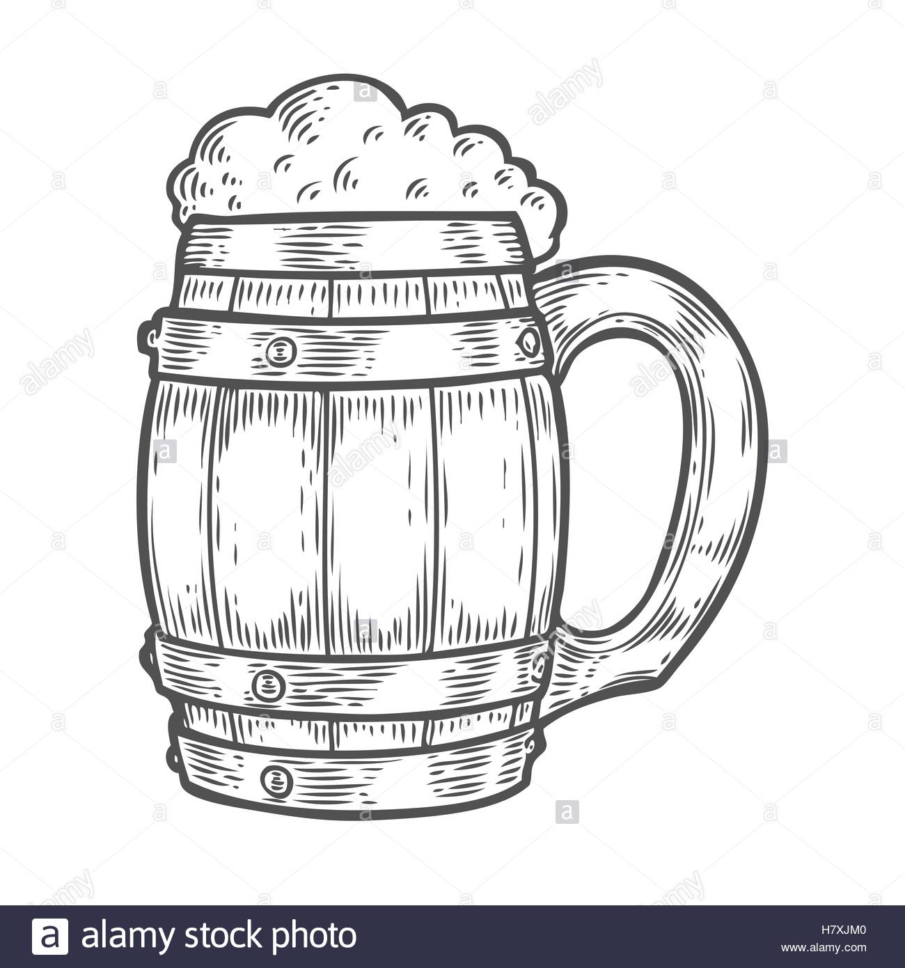 1300x1390 Drawn Beer Sketch - Beer Sketch