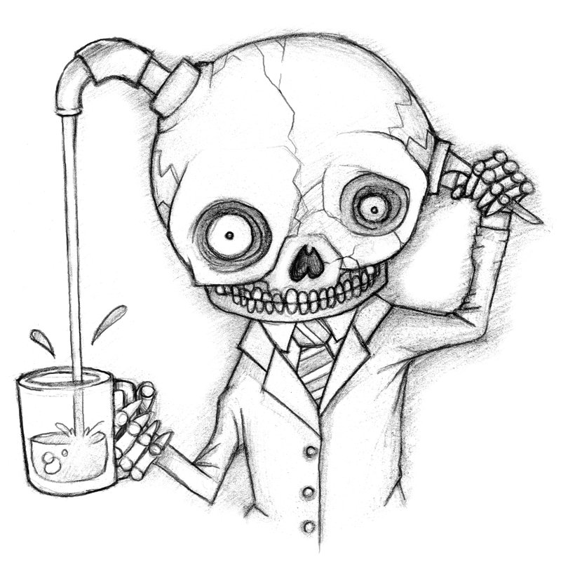 800x821 Beer Tap Skull Guy By Kupo Nut89 - Beer Tap Sketch