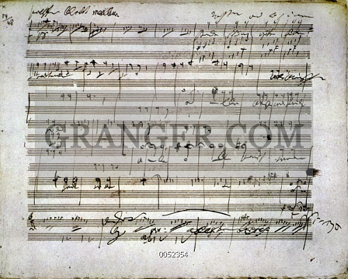 500x400 Image Of Beethoven Manuscript. - Beethoven Sketches