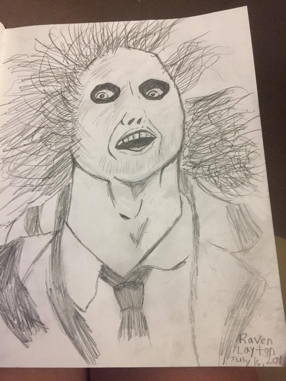 570x760 Beetlejuice Sketch Etsy - Beetlejuice Sketch