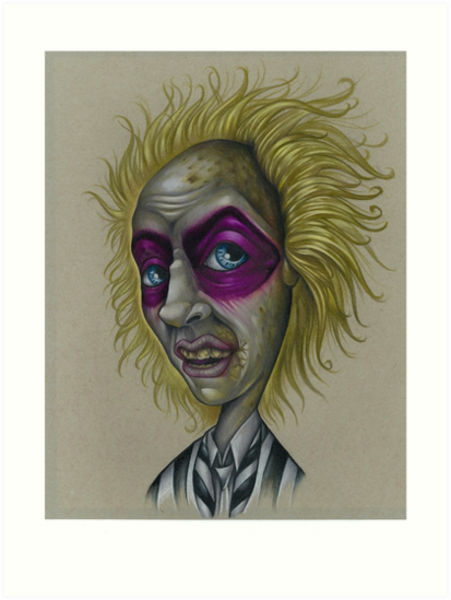 413x549 Beetlejuice Art Prints By Salpipitone Redbubble - Beetlejuice Sketch