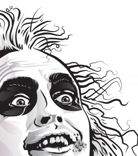 480x540 Beetlejuice Drawing - Beetlejuice Sketch