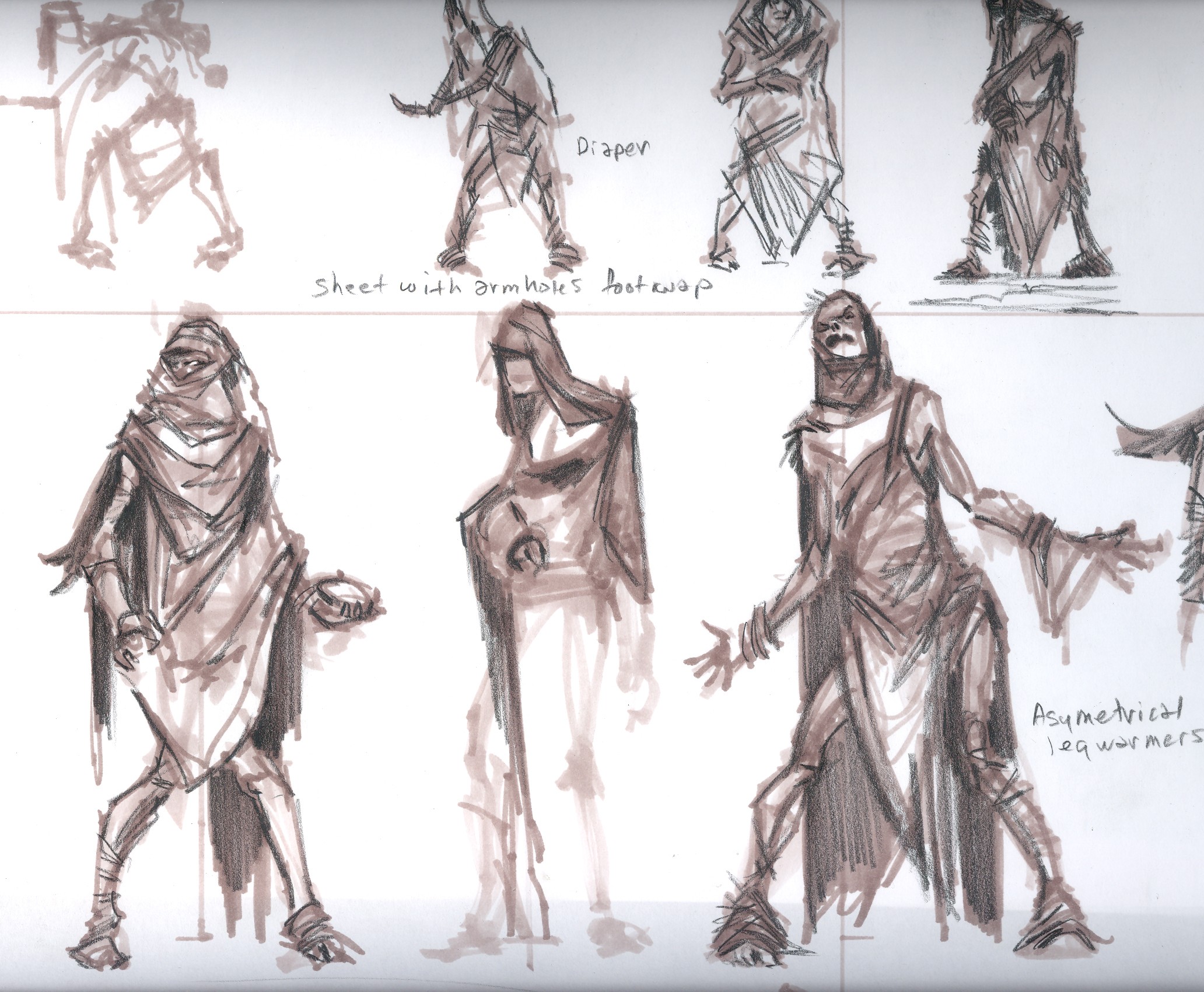 2064x1700 Beggar Rough Sketch Video Games Artwork - Beggar Sketch
