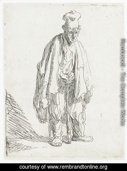 445x600 Rembrandt - Beggar Sketch