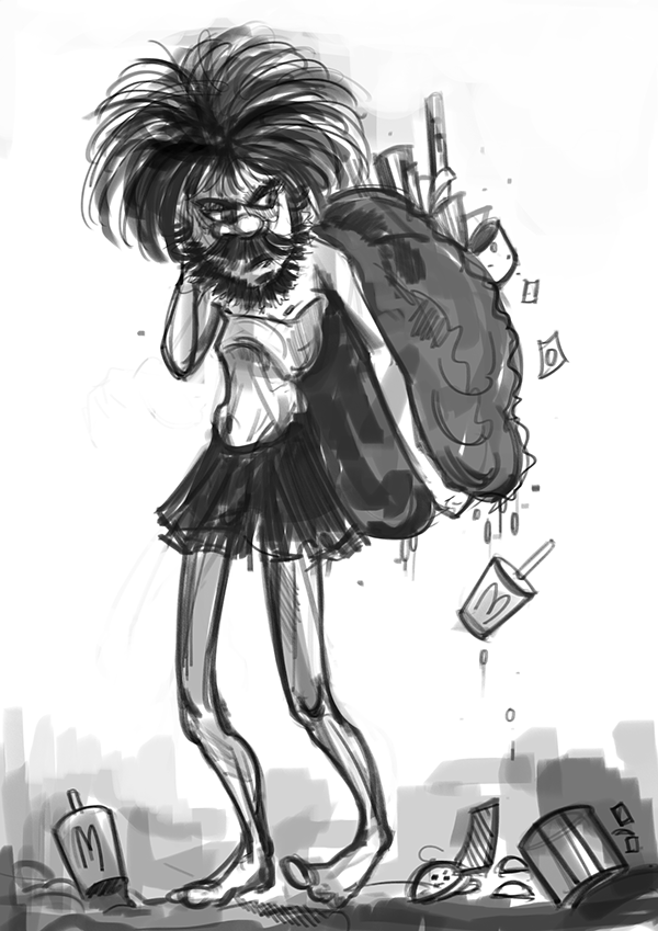 600x849 A Beggars Day ! Quick Sketches On Behance - Beggar Sketch
