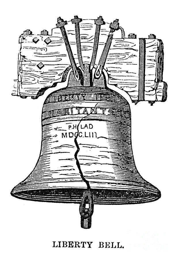 622x900 Philadelphia Liberty Bell Photograph By Granger - Bell Sketch