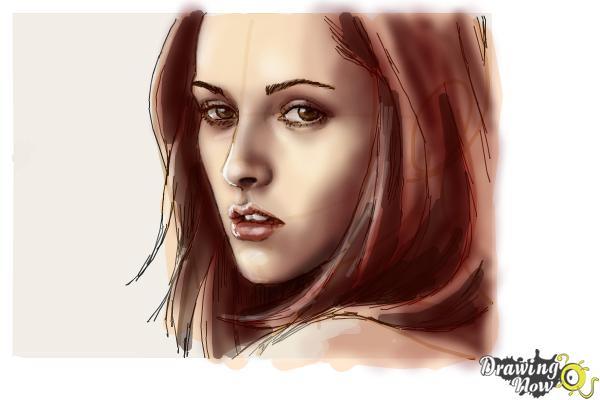 600x400 How To Draw Bella Swan From Twilight - Bella Sketch
