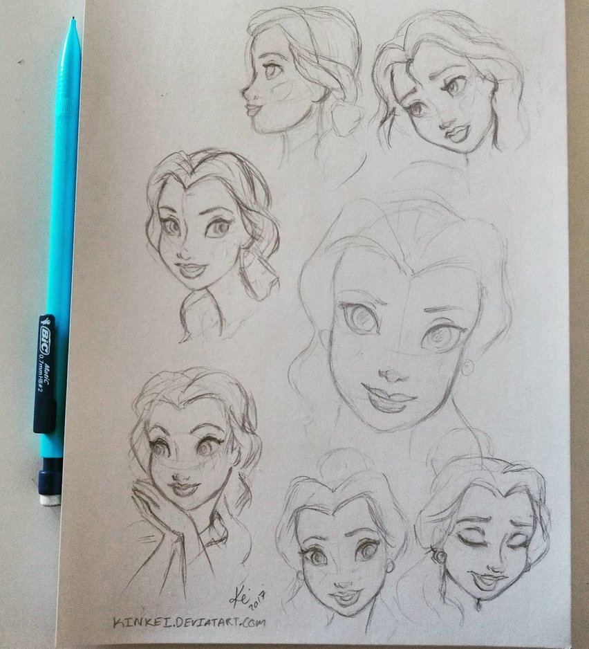 852x938 Belle Sketches By Kinkei - Belle Sketch