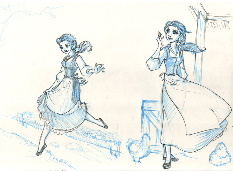 900x662 Belle Sketches By Taijavigilia - Belle Sketch