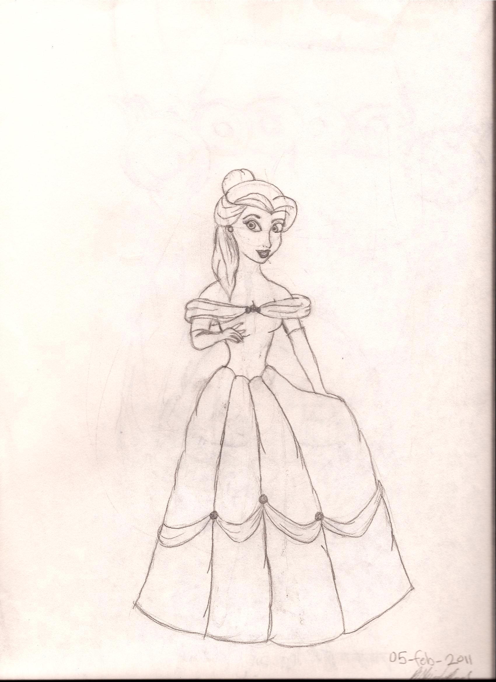 1700x2337 Disney Princess Images Belle Sketch Hd Wallpaper And Background - Belle Sketch