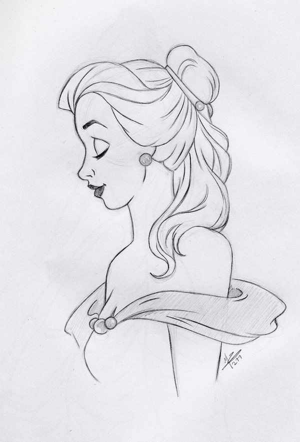 600x882 Sketch Of Belle Belle Pencil Sketch By Slamboy Sketches In - Belle Sketch